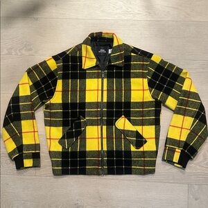 Urban Outfitters Yellow and Black Plaid Jacket